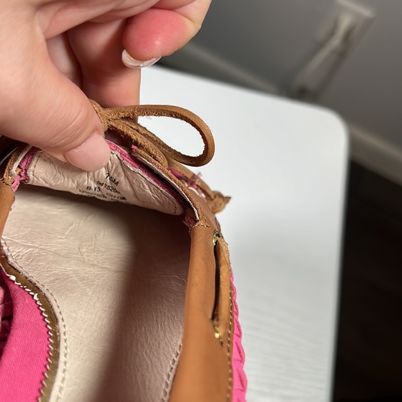 Sperry Top-Sider Audrey Woven Leather Boat Shoes in Pink/Brown 7.5 - Picture 7 of 12
